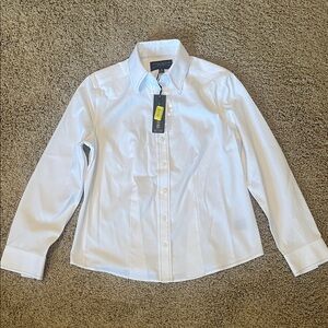 Investments Women's White Button Down Shirt 4P